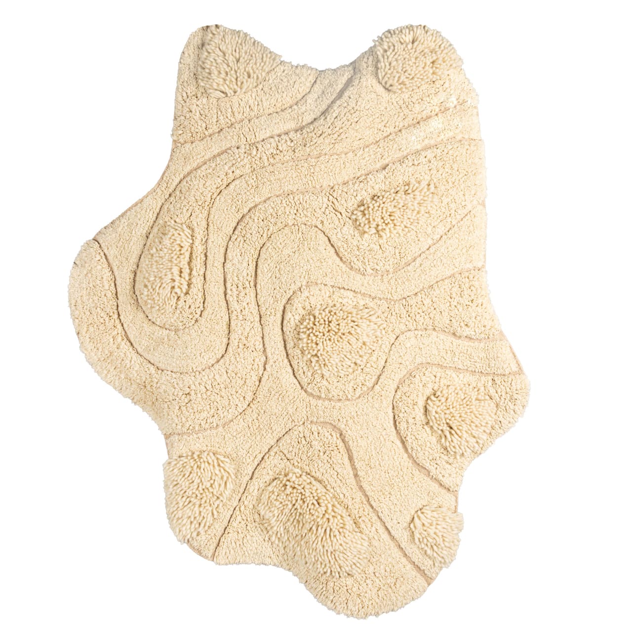 Hello Honey® 43" x 36" Natural Textured Harmony Tufted Rug